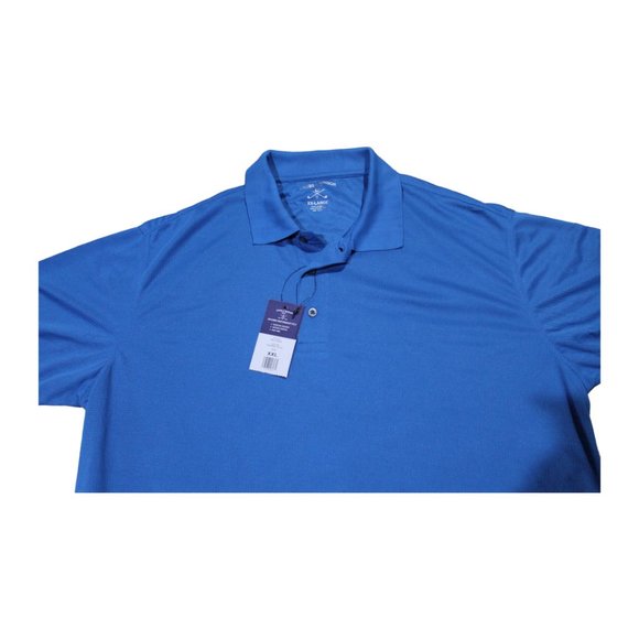 Cross‎ & Winsor Polo Shirt Blue Golf Moisture Wicking Stretch NWT Mens Size XXL - Picture 2 of 5